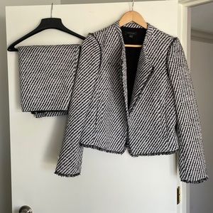 Ann Taylor striped suit size 10-12